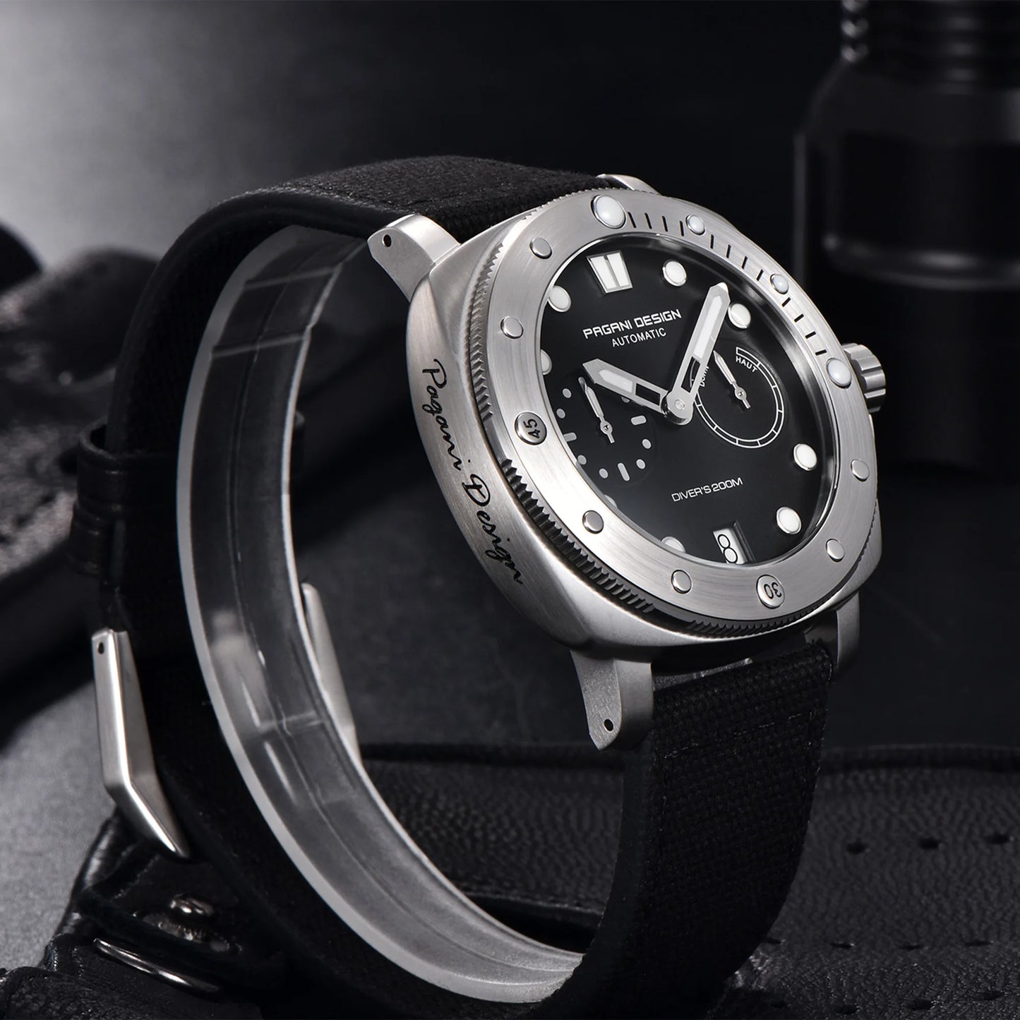 PAGANI DESIGN Mechanical Wristwatches Brand CAL.2C10 watches Sapphire Glass AR coating 200M Waterproof Chrono Clock reloj hombre