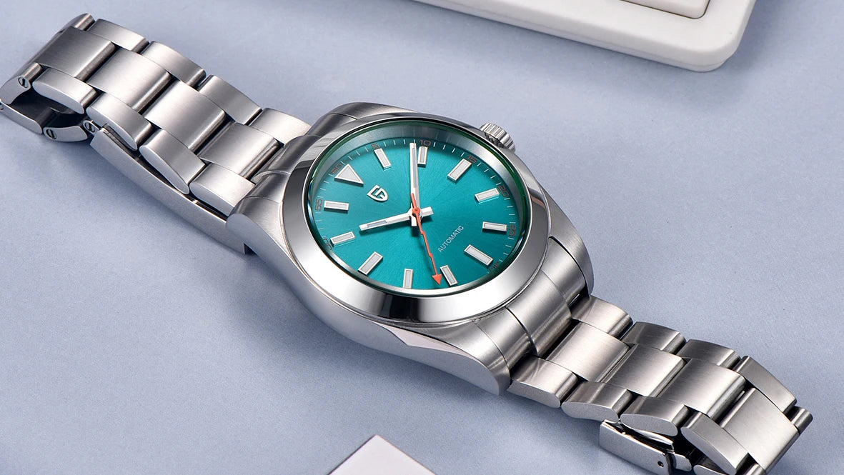 PAGANI DESIGN Men's Watches Luxury Automatic Watch for Men Green Glass Mechanical Watches AR Sapphire glass Wristwatch Men 2025