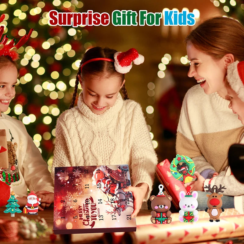 Christmas Advent Calendar, Countdown Calendar Before Christmas,24 Collectible Surprises,The Ideal Christmas Gift, Suitable For B