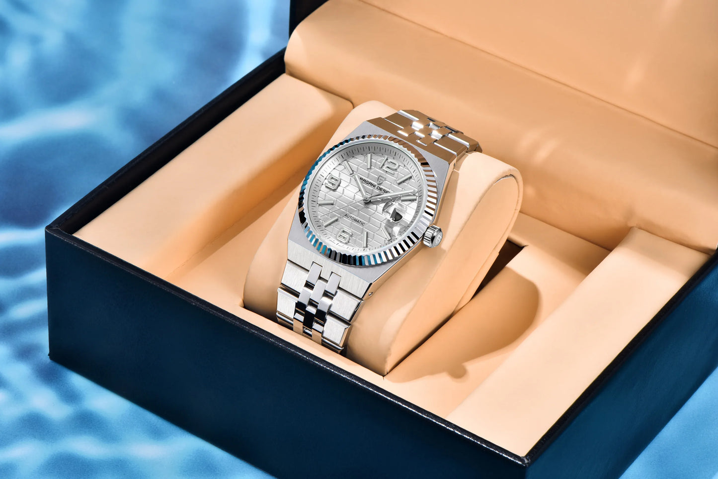 PAGANI DESIGN 3D Rhombus Dial Watches Luxury Automatic Watch Men Stainless steel Mechanical Wristwatch For Gift Box 2025 New