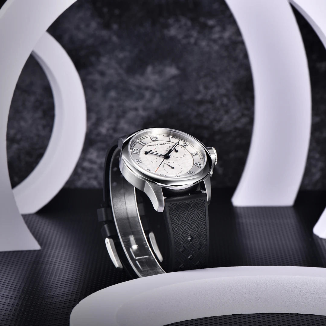 PAGANI DESIGN 2024 New Men's Quartz Watches VH88 Multifunction Stainless Steel Sapphire Business Sport Clock Watch for Men