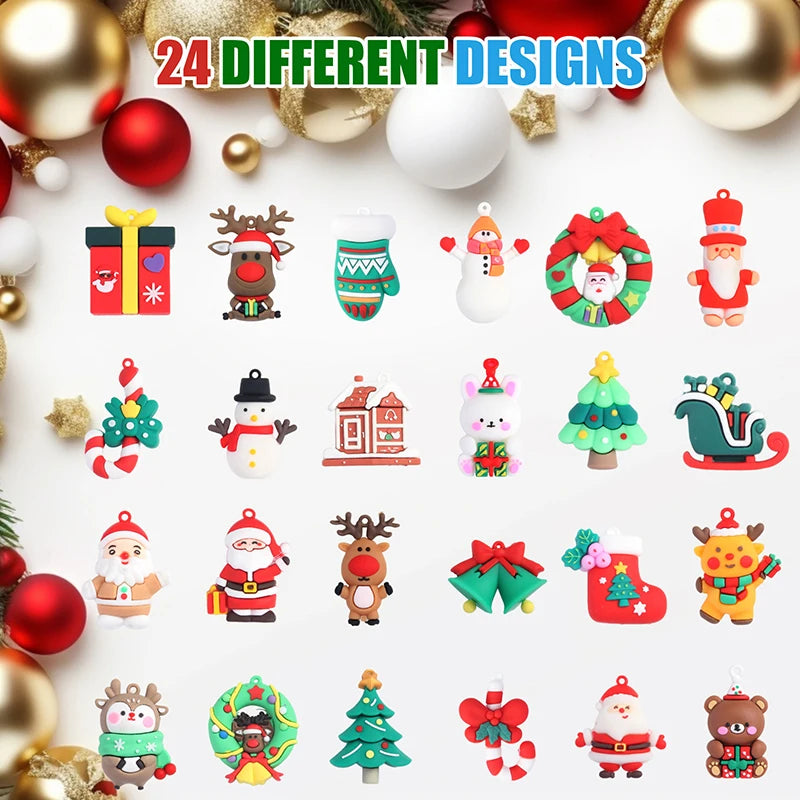 Christmas Advent Calendar, Countdown Calendar Before Christmas,24 Collectible Surprises,The Ideal Christmas Gift, Suitable For B