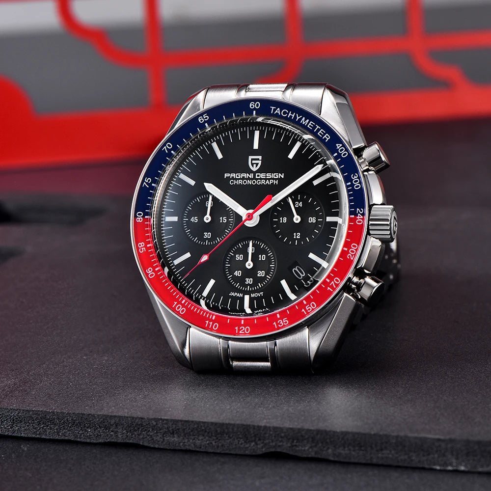 PAGANI DESIGN 2025 Men's Watches Luxury Quartz Watch For Man Chronograph AR Sapphire Mirror Auto Date Wrist Watches Reloj Hombre