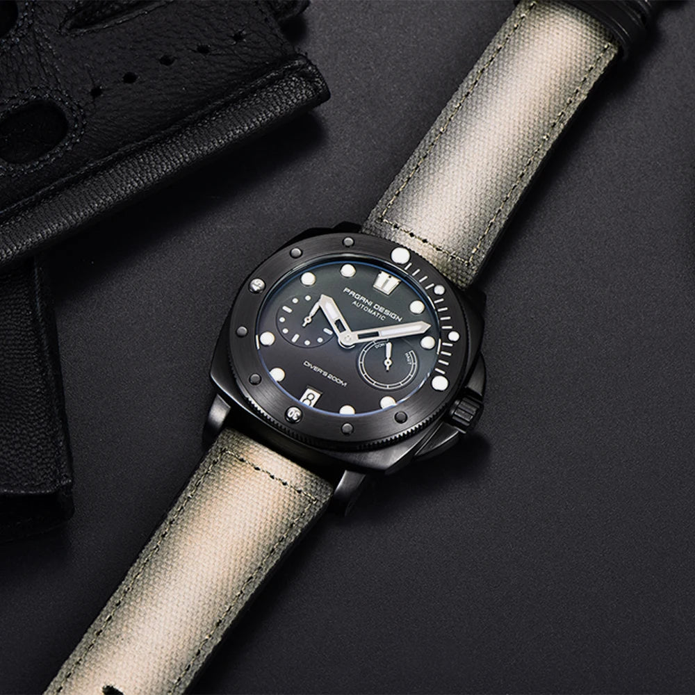 PAGANI DESIGN Mechanical Wristwatches Brand CAL.2C10 watches Sapphire Glass AR coating 200M Waterproof Chrono Clock reloj hombre