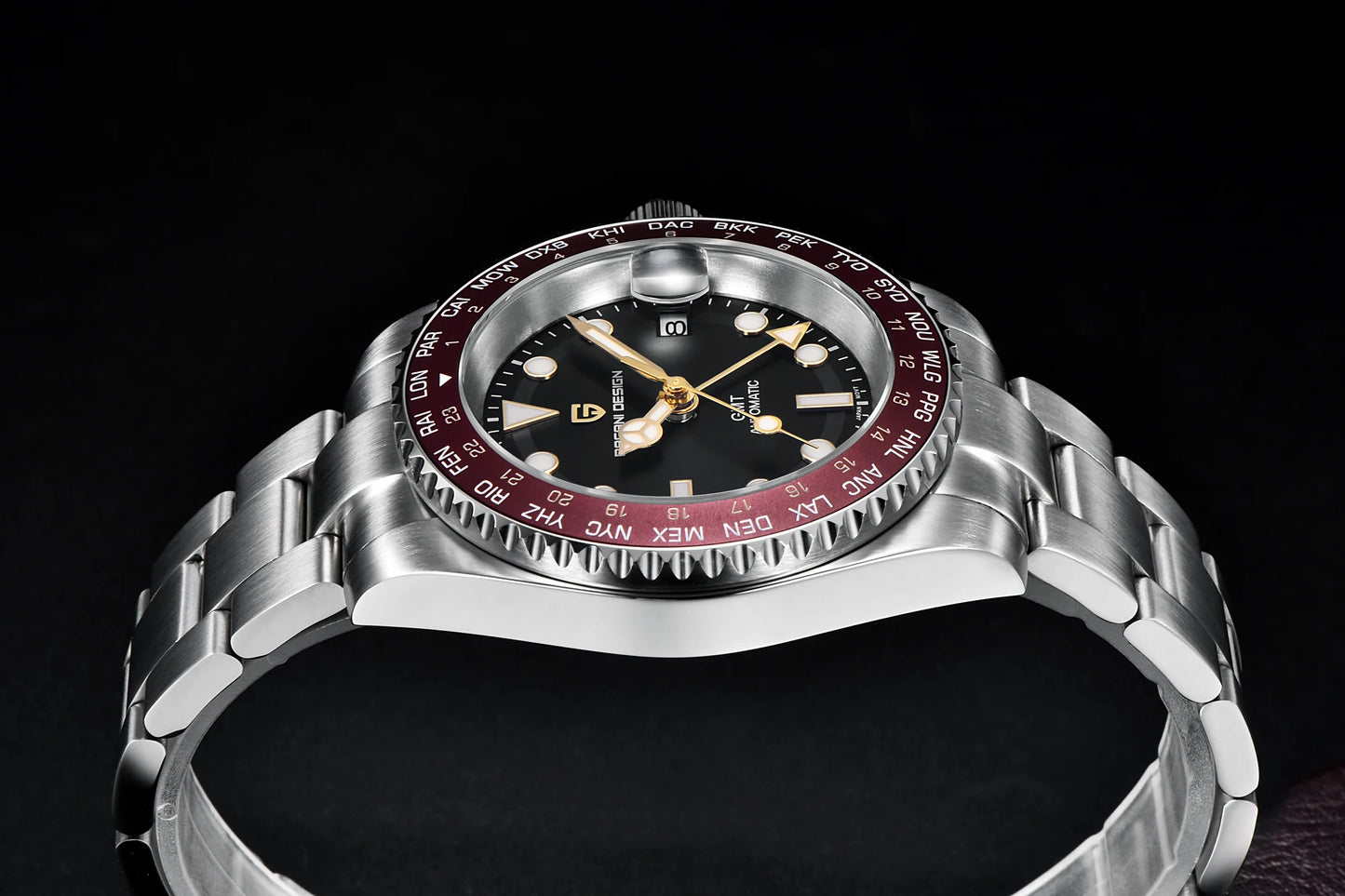 PAGANI DESIGN V4 40MM GMT NH34 Luxury Men's Watches Top Fashion Automatic Mechanical Watches for Men Sapphire Waterproof Clock