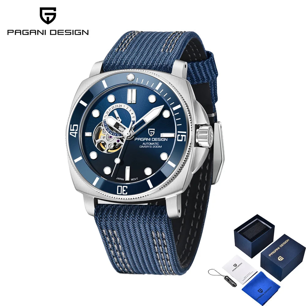 2025 Pagani design top Business Men's Mechanical Watch Luxury Sapphire NH39 stainless steel automatic Men's Watch 20BAR gift box