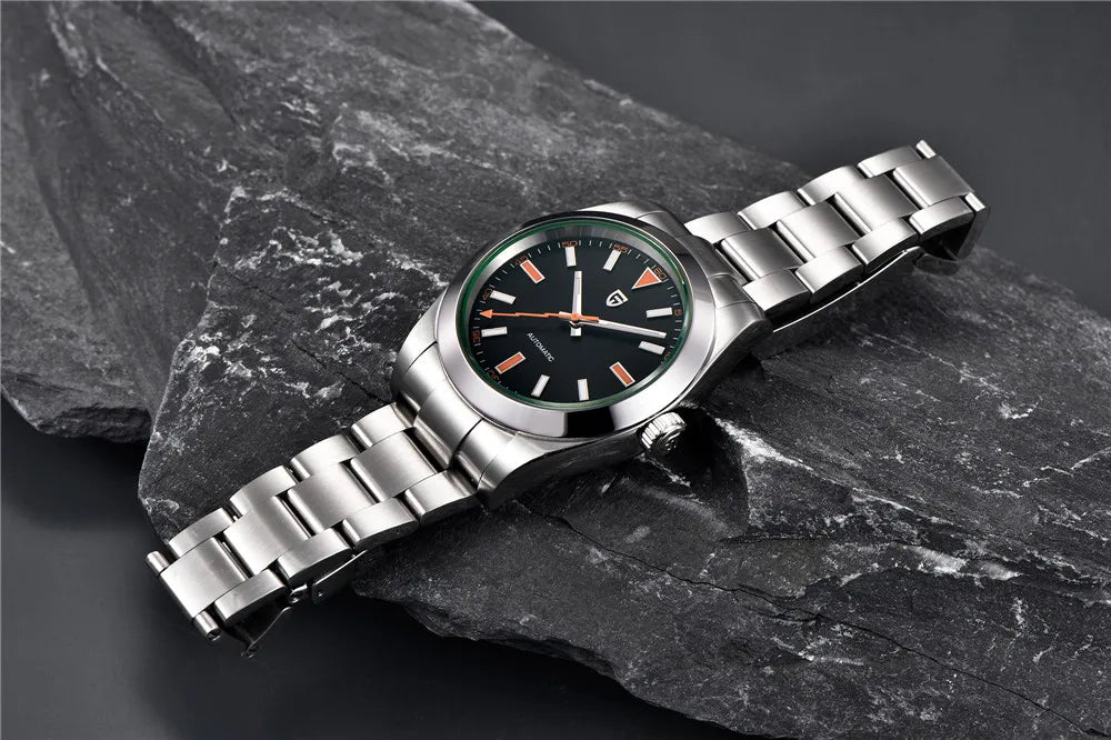 PAGANI DESIGN Men's Watches Luxury Automatic Watch for Men Green Glass Mechanical Watches AR Sapphire glass Wristwatch Men 2025