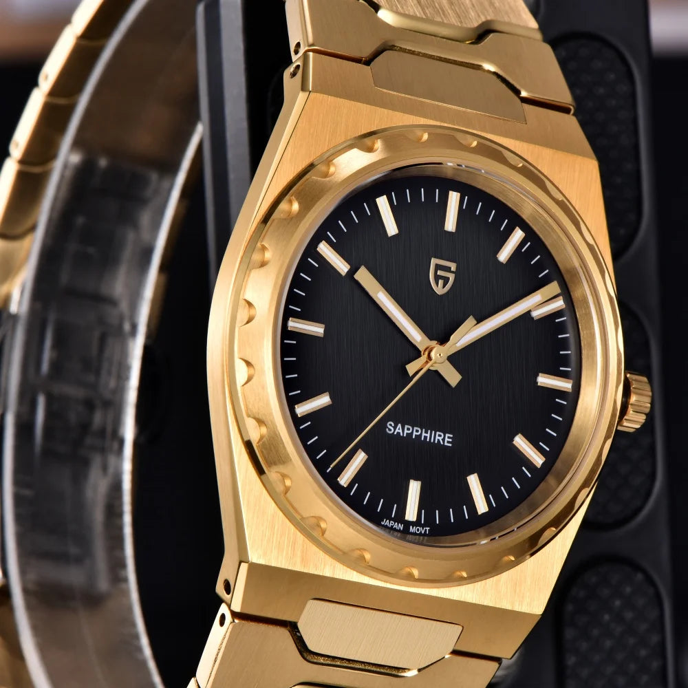 PAGANI DESIGN 2025 New Thin 7mm Fashion Men's Quartz Watch 10Bar Waterproof Stainless Steel Sapphire C3 Upgrade V2 reloj hombre