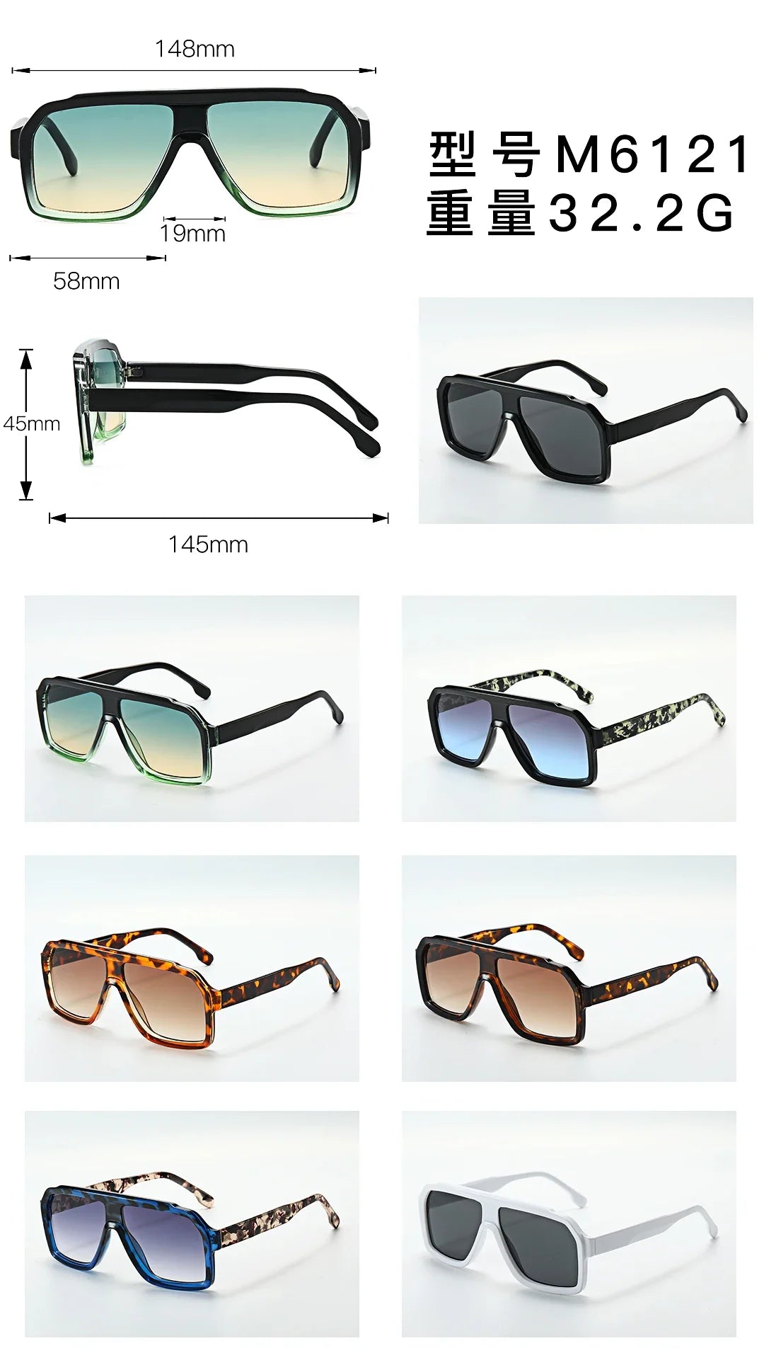 New Fashion Women Brand Designer Luxury Sun Glasses Sexy Square Frame Cat Eye Sunglasses Female Vintage UV400 Eyewear
