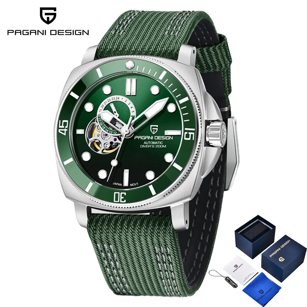 2025 Pagani design top Business Men's Mechanical Watch Luxury Sapphire NH39 stainless steel automatic Men's Watch 20BAR gift box