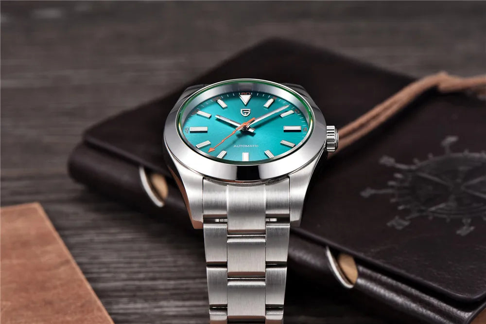 PAGANI DESIGN Men's Watches Luxury Automatic Watch for Men Green Glass Mechanical Watches AR Sapphire glass Wristwatch Men 2025