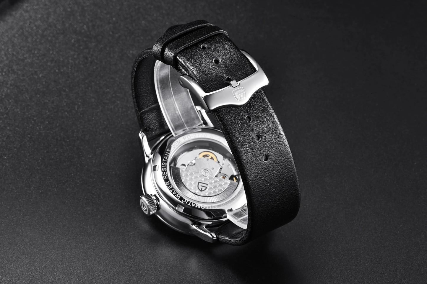 PAGANI DESIGN watch men's luxury retro mechanical watch men's watch gift box leather stainless steel waterproof case men's watch