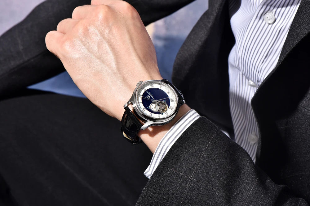 PAGANI DESIGN Tourbillon Men's Mechanical Watches Top Luxury Automatic Watch For Men NH35 Wristwatch Gift AR Sapphire Waterproof