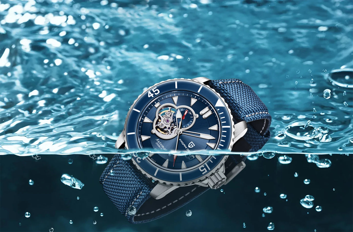 PAGANI DESIGN Top Luxury Men's Watch Sport NH39 Mechanical Automatic Watch Super Bright Luminous Sapphire Glass Watches for Man