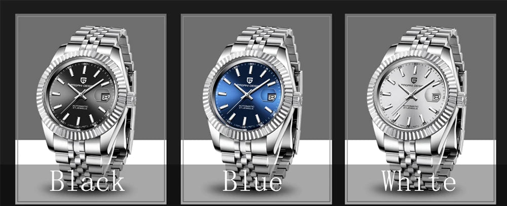 PAGANI DESIGN Men Mechanical Watch Luxury Automatic Watch Sport Stainless Steel 100M Waterproof Watch for Men