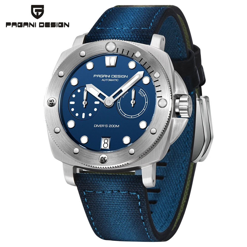 PAGANI DESIGN Mechanical Wristwatches Brand CAL.2C10 watches Sapphire Glass AR coating 200M Waterproof Chrono Clock reloj hombre