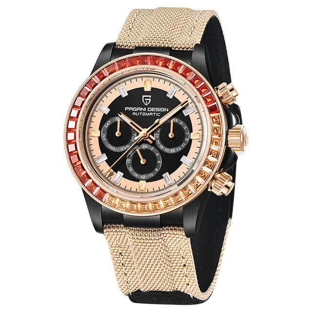 PAGANI DESIGN V2 40MM Rainbow Circle Luxury Men's Mechanical Watch Multifunction Automatic Watch Men's Sapphire Glass Waterproof