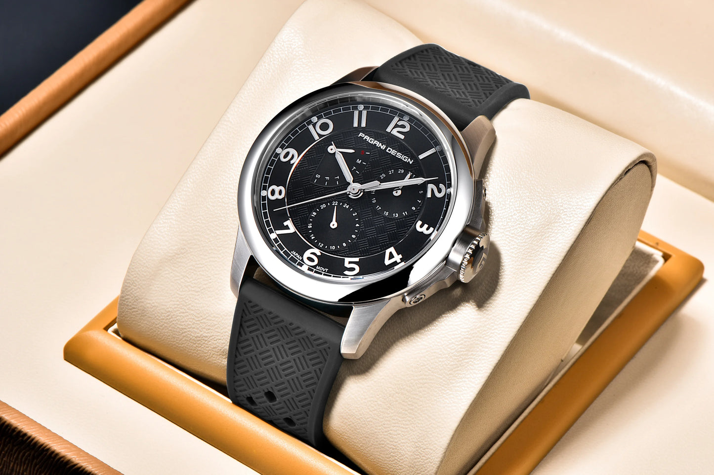 PAGANI DESIGN 2024 New Men's Watches Luxury Quartz Watch Men Multifunction Date Wrist watch Men Sapphire crystal Japan VH88 Movt