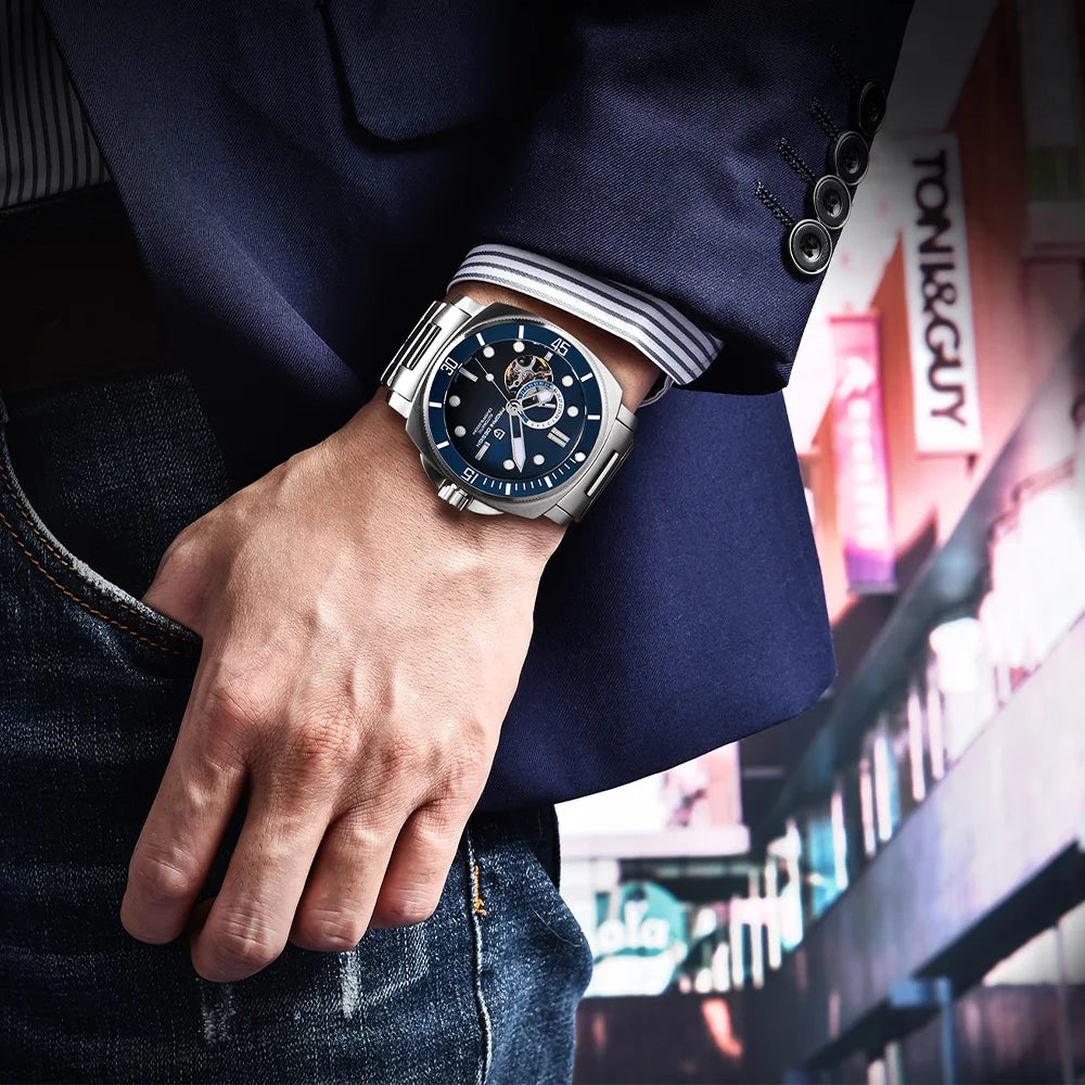 2025 Pagani design top Business Men's Mechanical Watch Luxury Sapphire NH39 stainless steel automatic Men's Watch 20BAR gift box