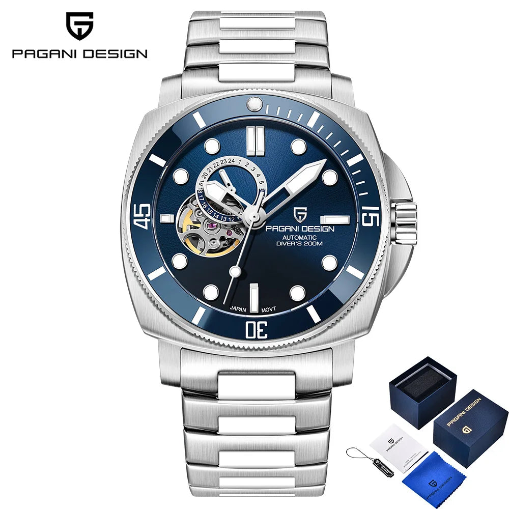 2025 Pagani design top Business Men's Mechanical Watch Luxury Sapphire NH39 stainless steel automatic Men's Watch 20BAR gift box