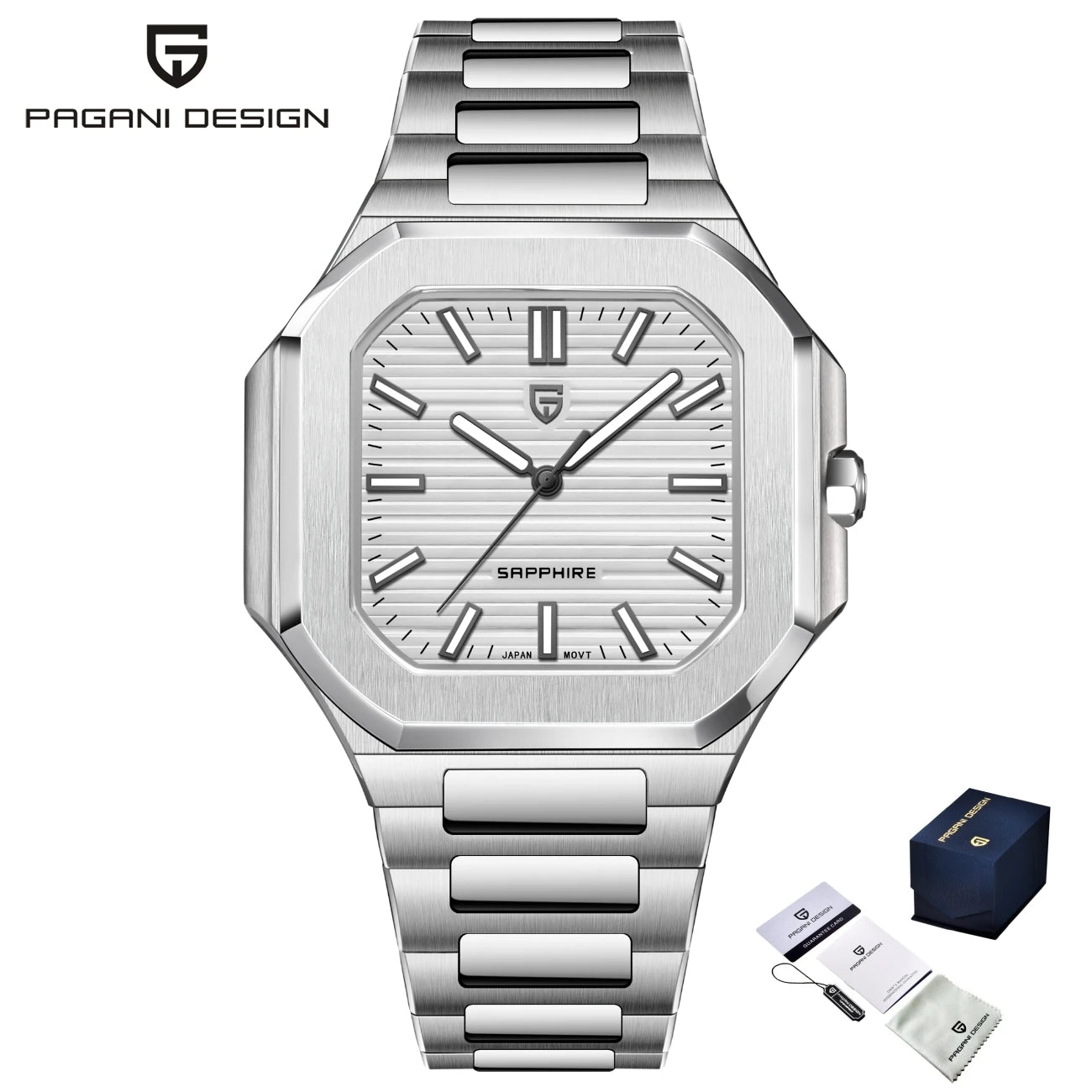 PAGANI DESIGN 2025 Men's Luxury Watch Mechanical Chronograph Quartz Movement Stainless Steel Waterproof Sapphire Crystal