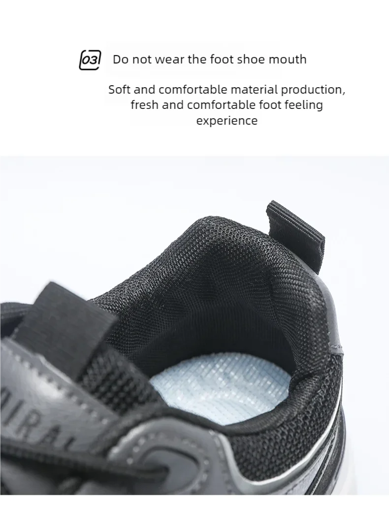 Men's fashion sports casual shoes breathable four seasons soft soled comfortable outdoor running shoes student lace up sneakers