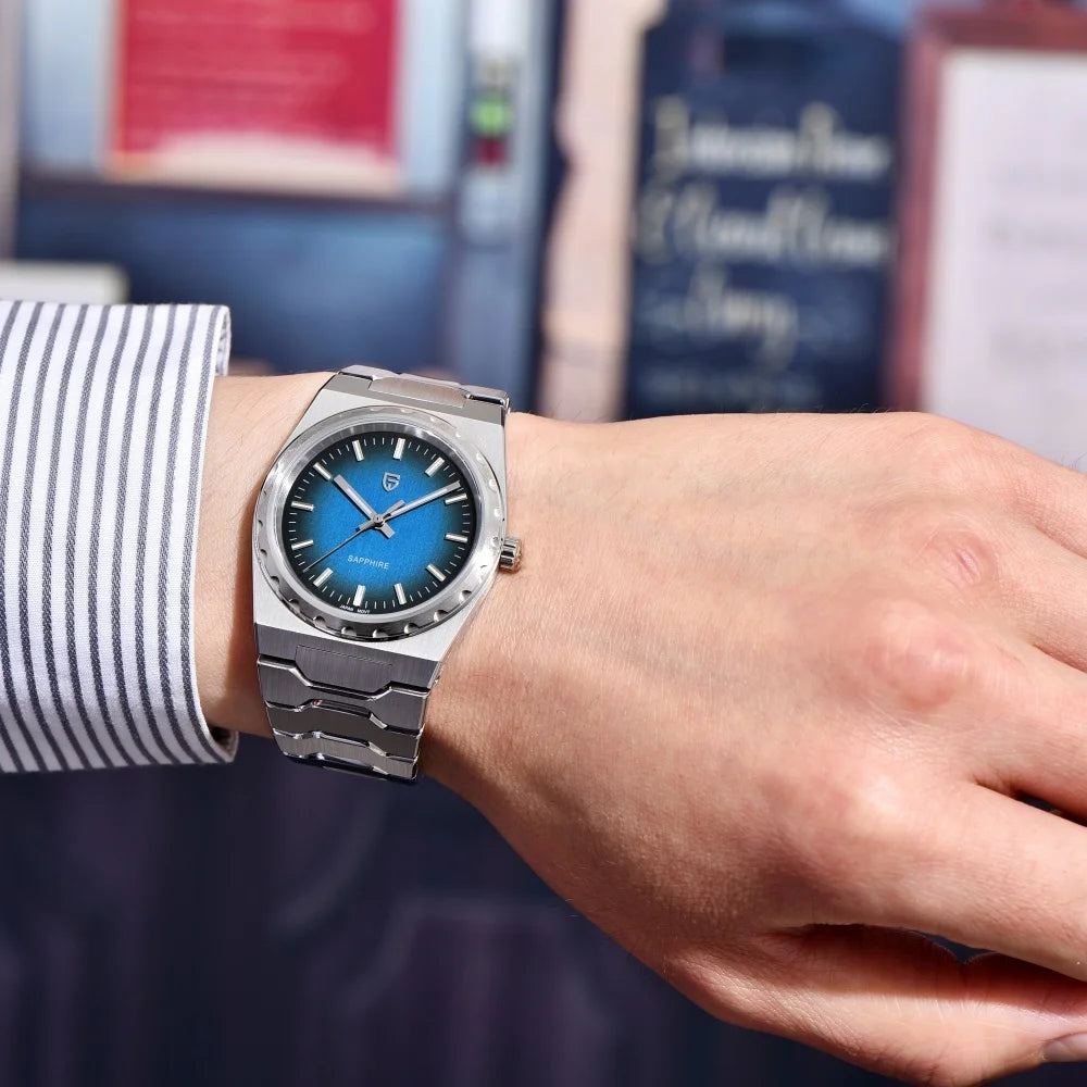 PAGANI DESIGN 2025 New Thin 7mm Fashion Men's Quartz Watch 10Bar Waterproof Stainless Steel Sapphire C3 Upgrade V2 reloj hombre