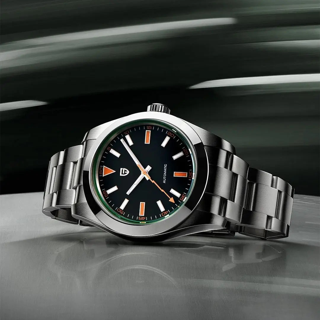 PAGANI DESIGN Men's Watches Luxury Automatic Watch for Men Green Glass Mechanical Watches AR Sapphire glass Wristwatch Men 2025