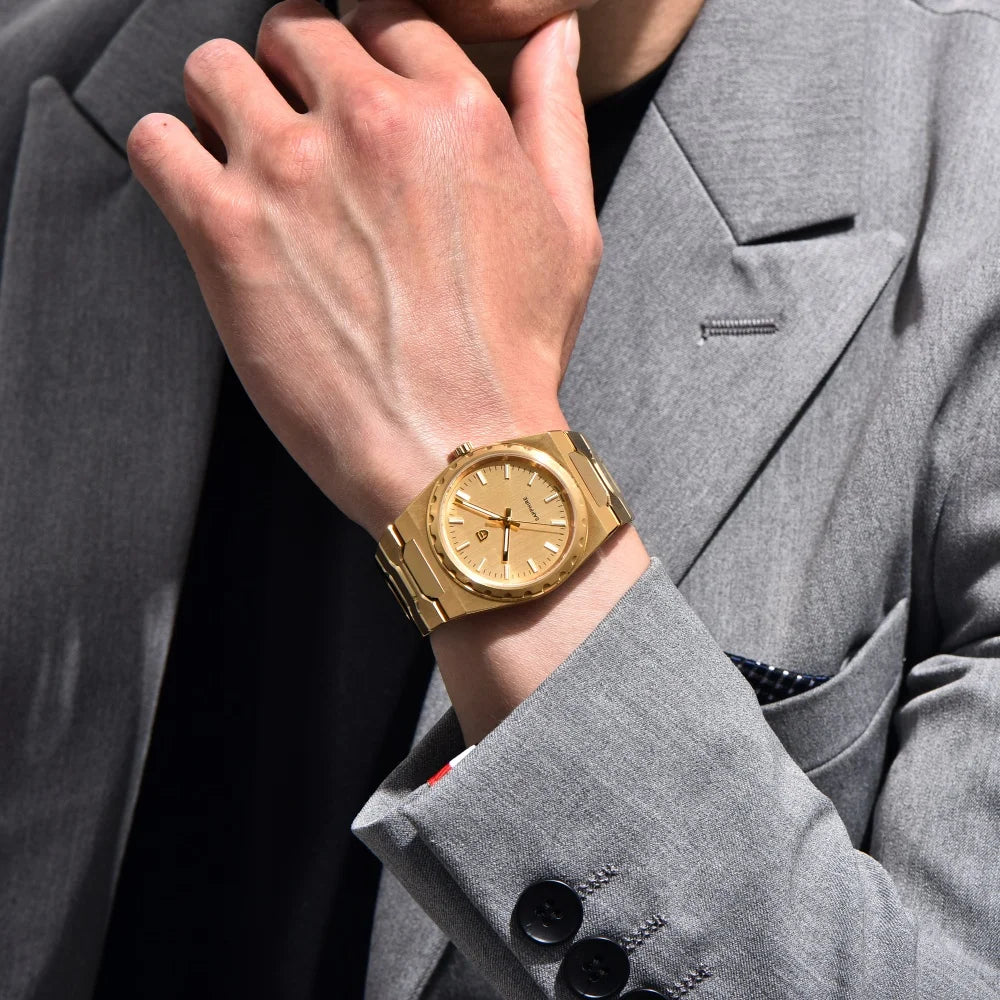 PAGANI DESIGN 2025 New Thin 7mm Fashion Men's Quartz Watch 10Bar Waterproof Stainless Steel Sapphire C3 Upgrade V2 reloj hombre