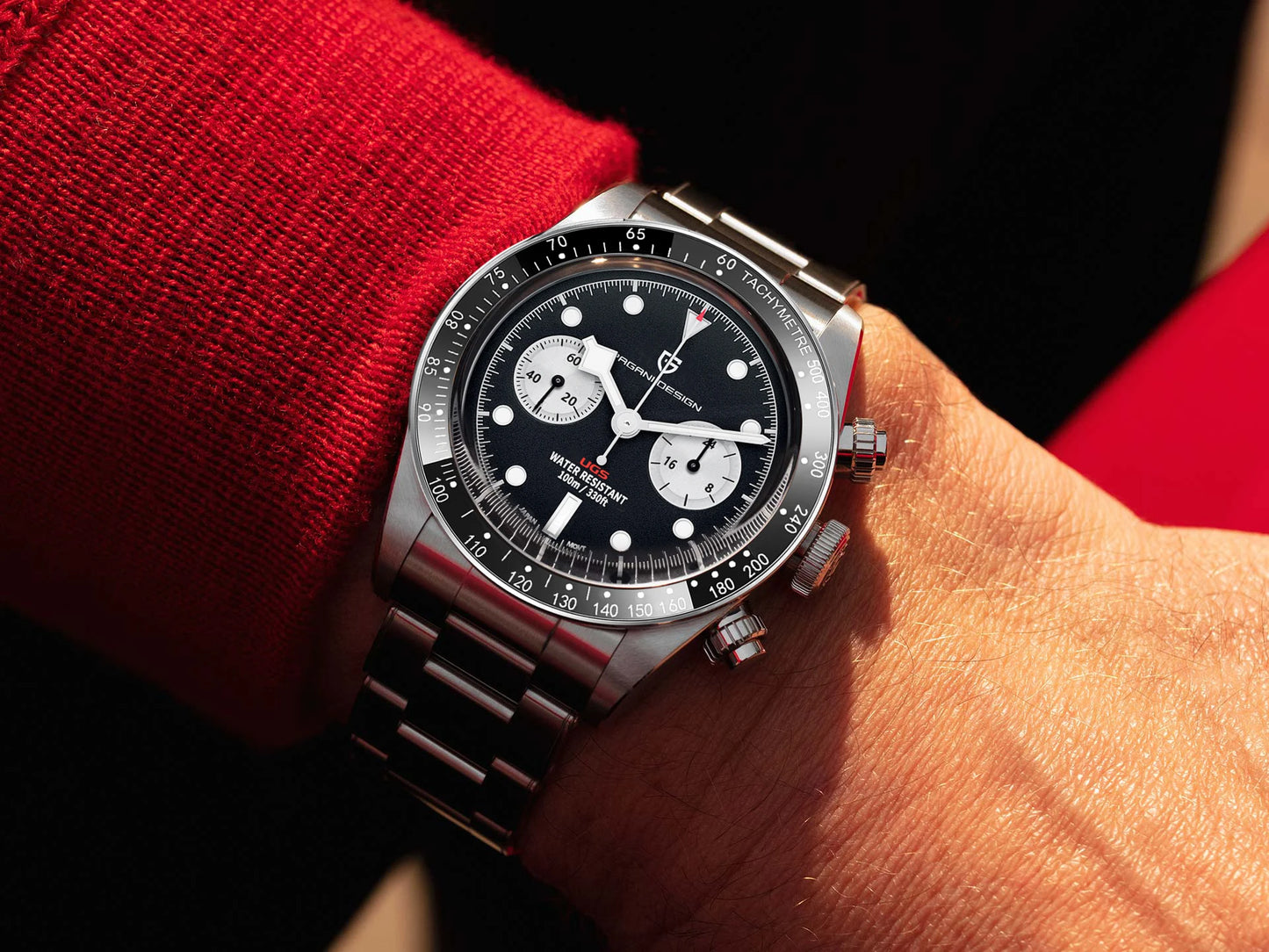 PAGANI DESIGN 2024 New BB Panda Retro Sport Chronograph Luxury Quartz Watch For Men Sapphire mirror 10Bar Waterproof Wrist Watch