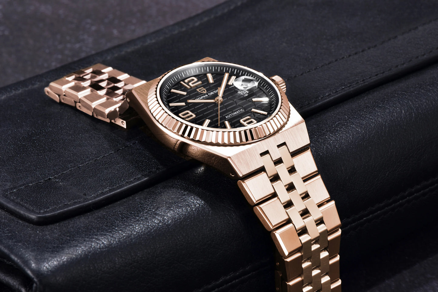 PAGANI DESIGN 3D Rhombus Dial Watches Luxury Automatic Watch Men Stainless steel Mechanical Wristwatch For Gift Box 2025 New