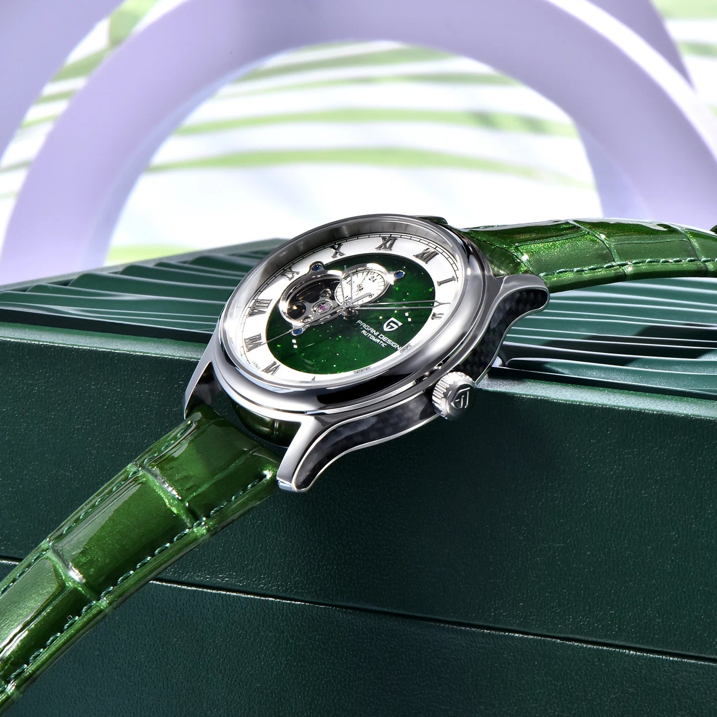 PAGANI DESIGN Tourbillon Men's Mechanical Watches Top Luxury Automatic Watch For Men NH35 Wristwatch Gift AR Sapphire Waterproof