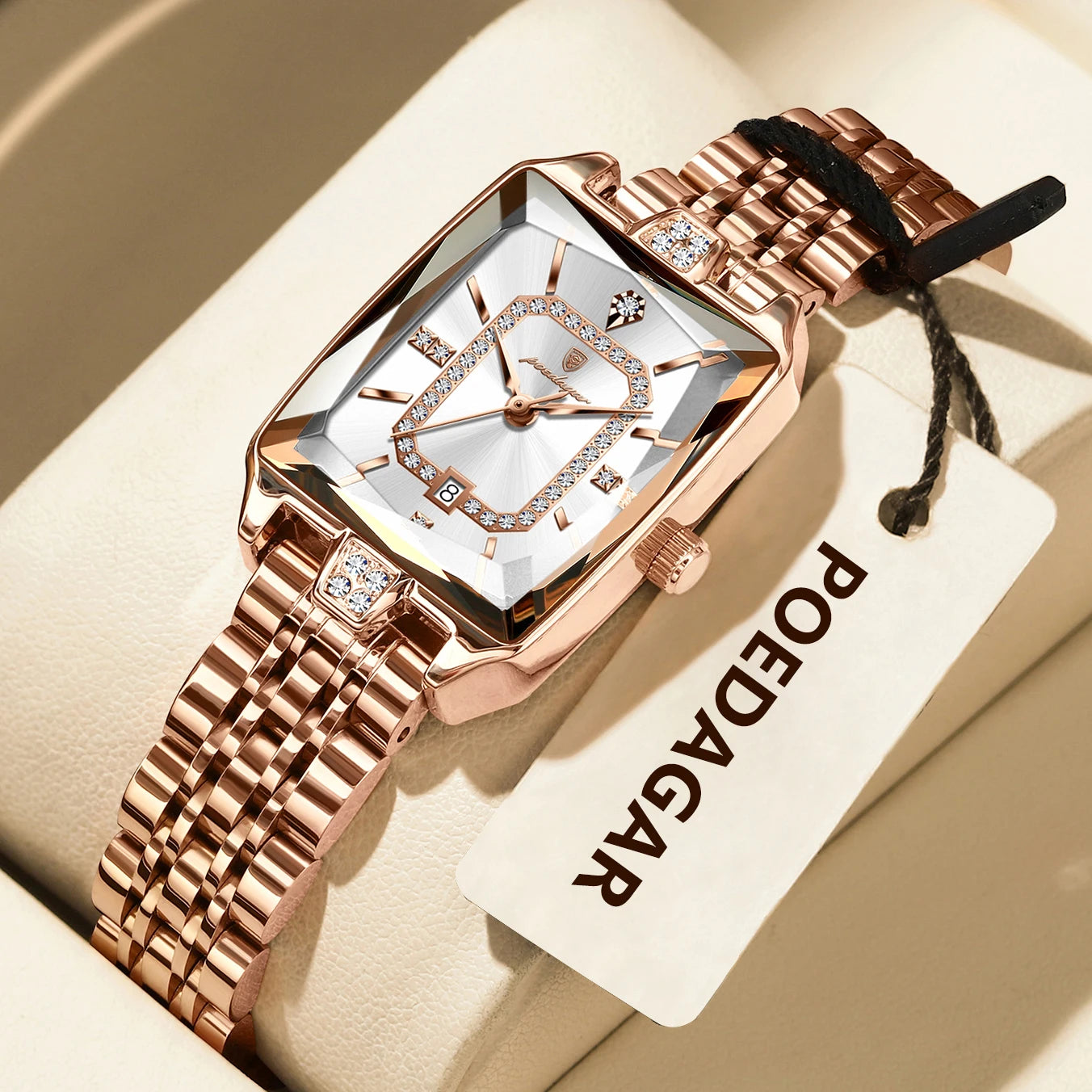 POEDAGAR Luxury Brand Ladies Wristwatch Waterproof Stainless Steel Date Women Watch Casual Fashion Quartz Women’s Watches Reloj