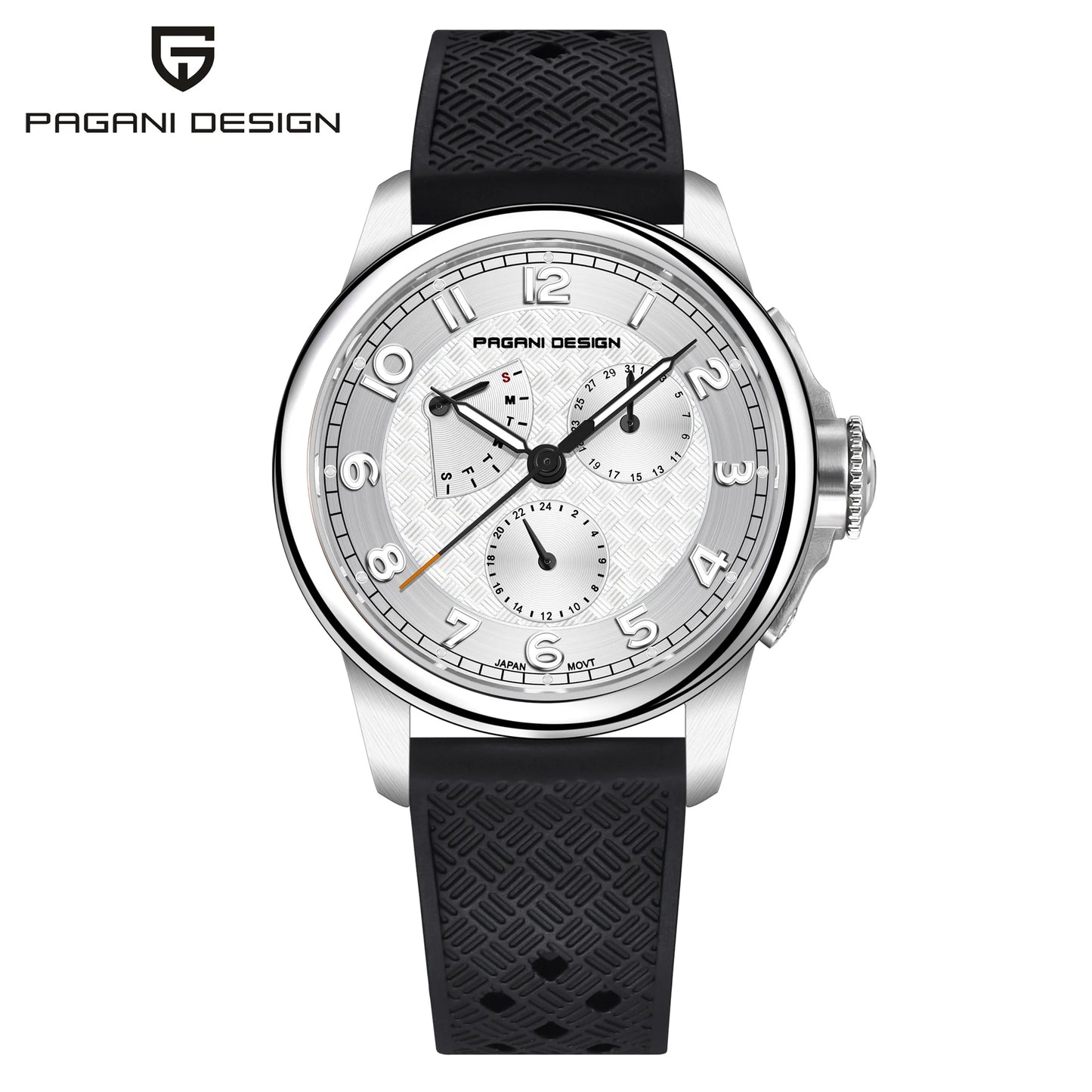 PAGANI DESIGN 2024 New Men's Watches Luxury Quartz Watch Men Multifunction Date Wrist watch Men Sapphire crystal Japan VH88 Movt