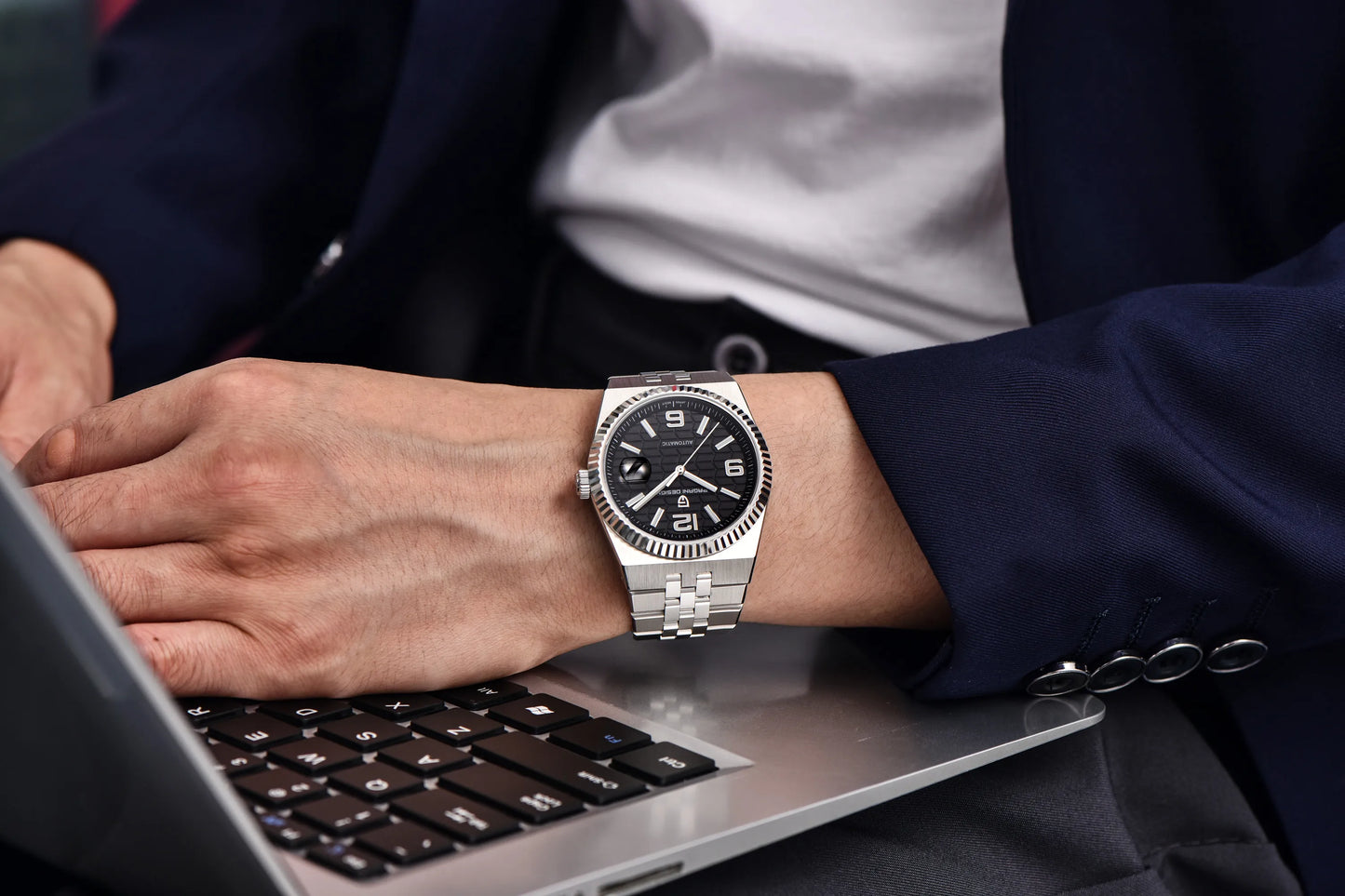 PAGANI DESIGN 3D Rhombus Dial Watches Luxury Automatic Watch Men Stainless steel Mechanical Wristwatch For Gift Box 2025 New