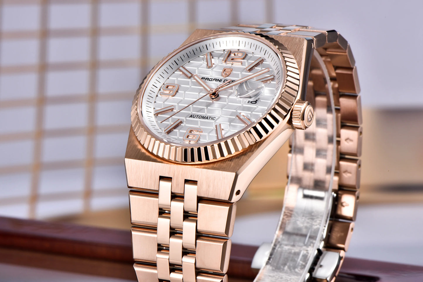 PAGANI DESIGN 3D Rhombus Dial Watches Luxury Automatic Watch Men Stainless steel Mechanical Wristwatch For Gift Box 2025 New