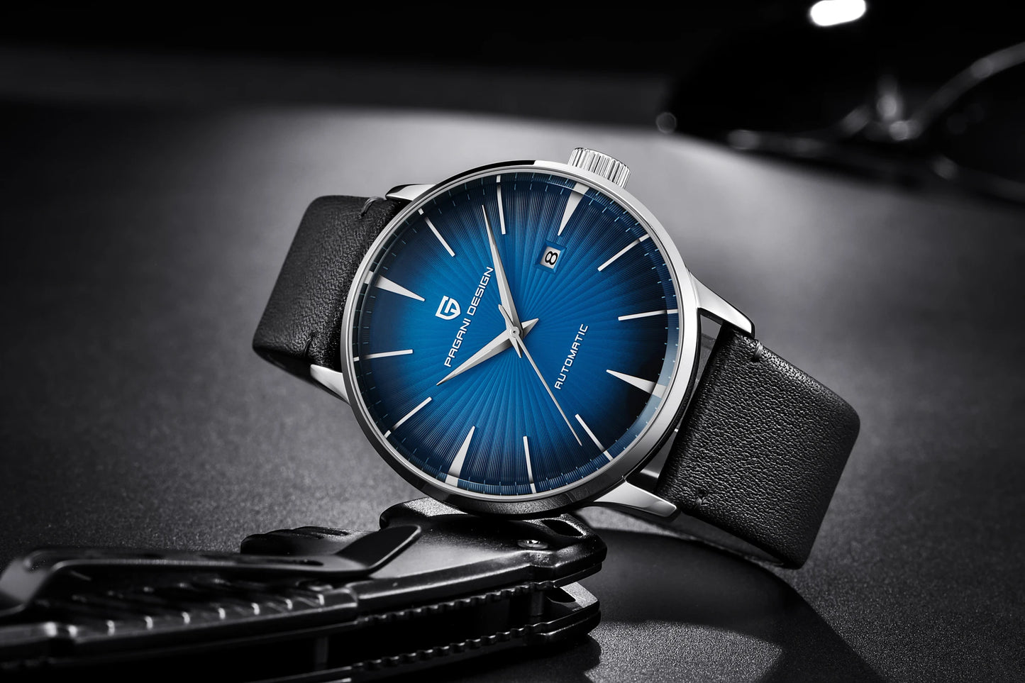 PAGANI DESIGN watch men's luxury retro mechanical watch men's watch gift box leather stainless steel waterproof case men's watch