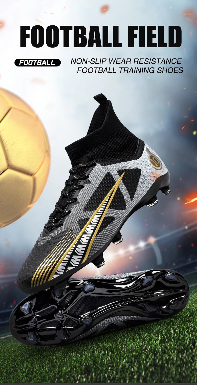 Men Soccer Shoes Kids Football Boots Women Professional Soccer Cleats Antiskid Chaussure Football TF/FG Outdoor Football Shoes