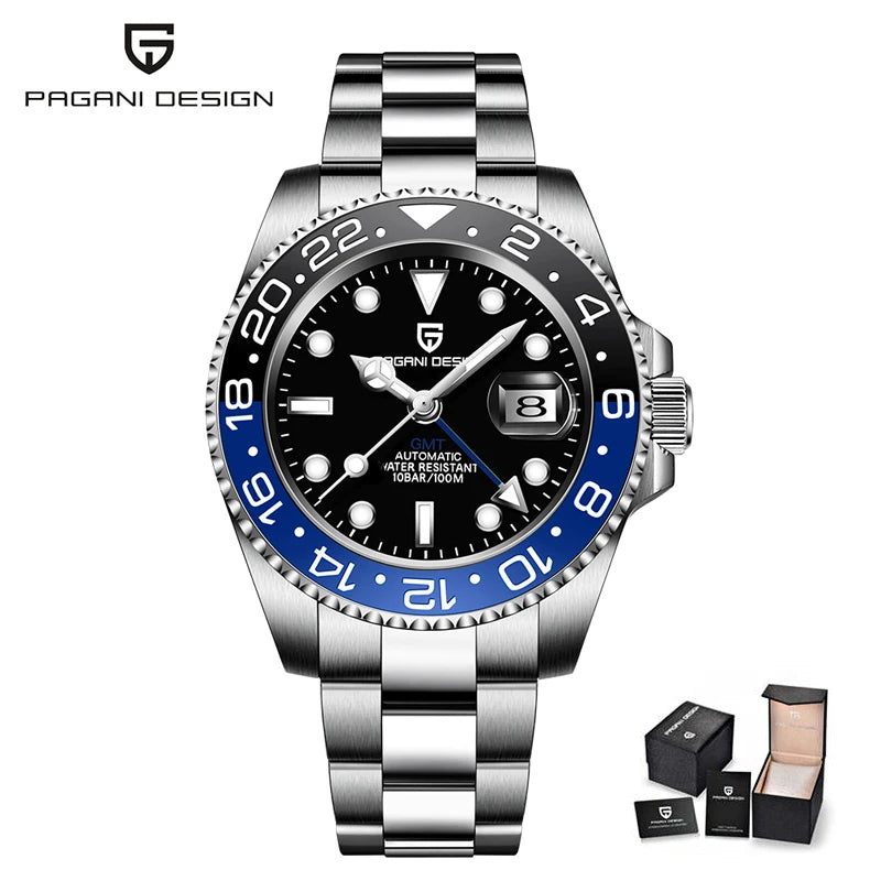 PAGANI DESIGN Men Watch Original Automatic Mechanical Watch For Man Scale Waterproof Luminous StainlessSteel watch Reloj PD-1662