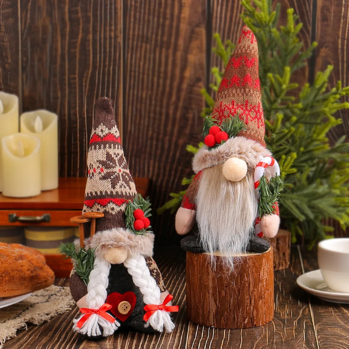 Christmas Gnomes Faceless Doll Decoration Tabletop Decoration Merry Christmas Elf Decoration Home Indoor Christmas Decorations
