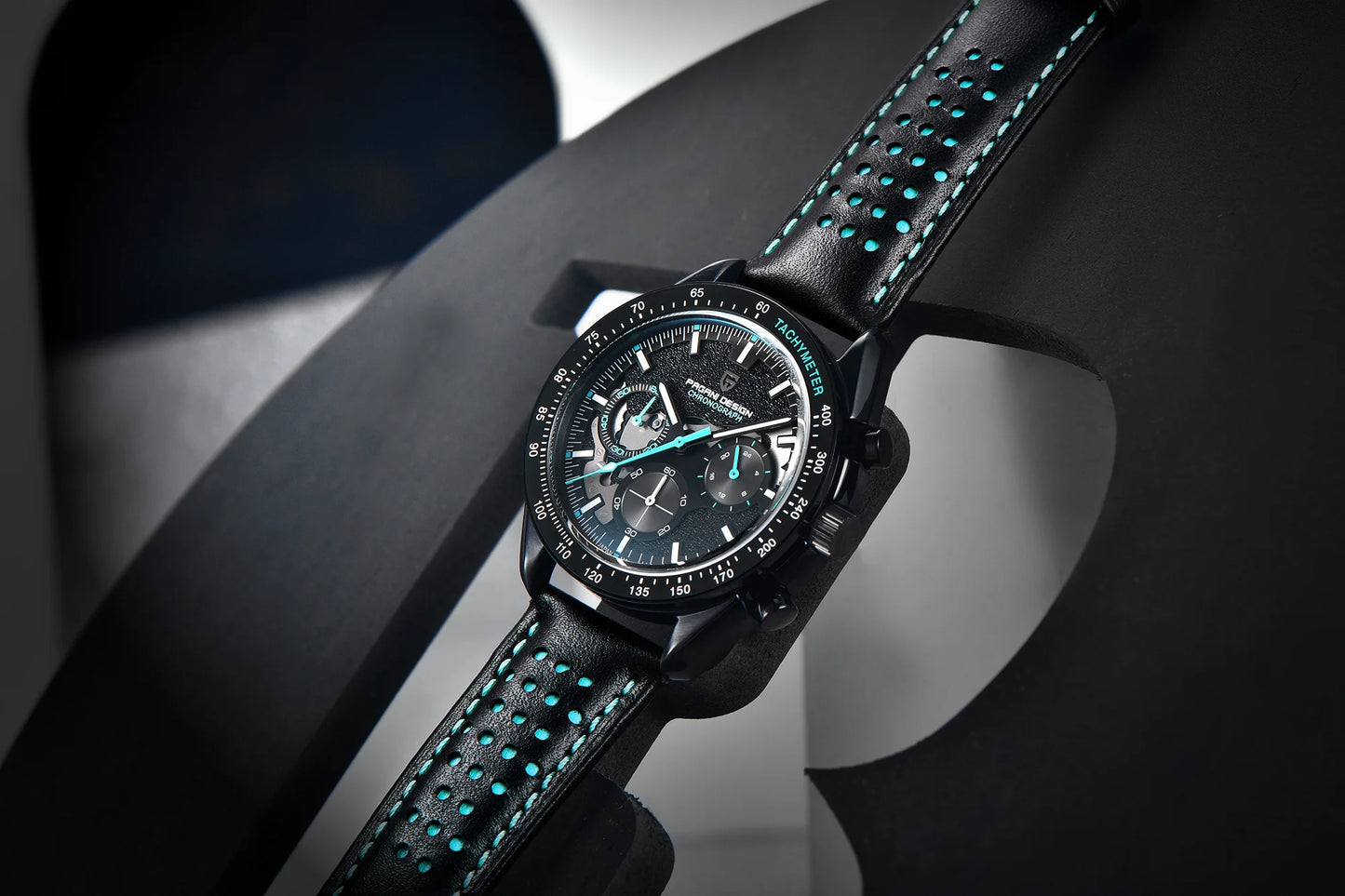 PAGANI DESIGN New 2024 Quartz Men's Watches Moon Top brand Luxury Watch Men Skeleton Sport Chronograph AR Sapphire Wrist Watch