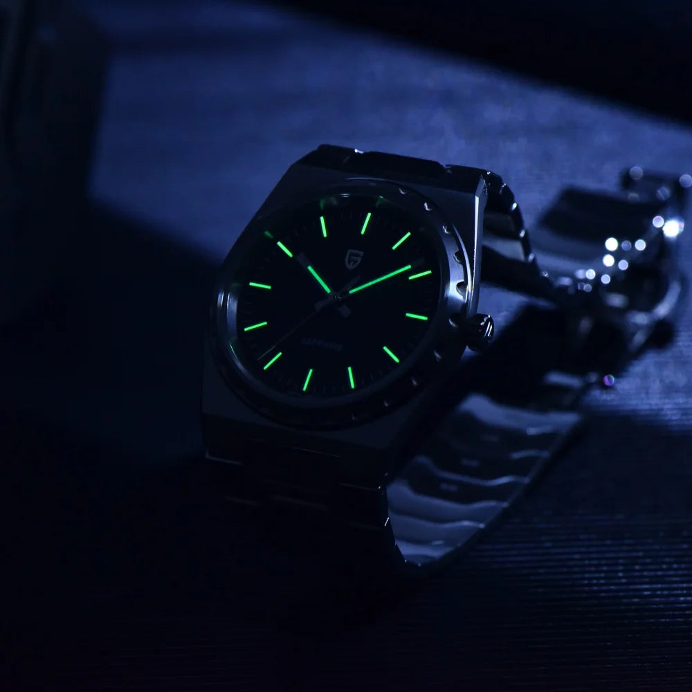 PAGANI DESIGN 2025 New Thin 7mm Fashion Men's Quartz Watch 10Bar Waterproof Stainless Steel Sapphire C3 Upgrade V2 reloj hombre