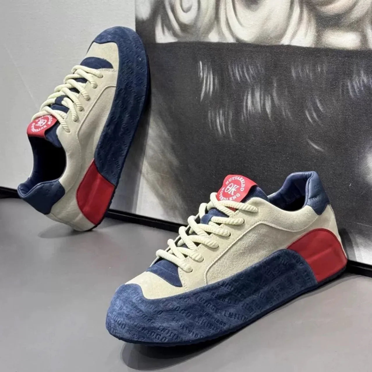 Sneakers Casual Mens Designer Cover Bottom Board Shoes Fashion Microfiber Leather Upper Increased Internal Platform Sports Shoes