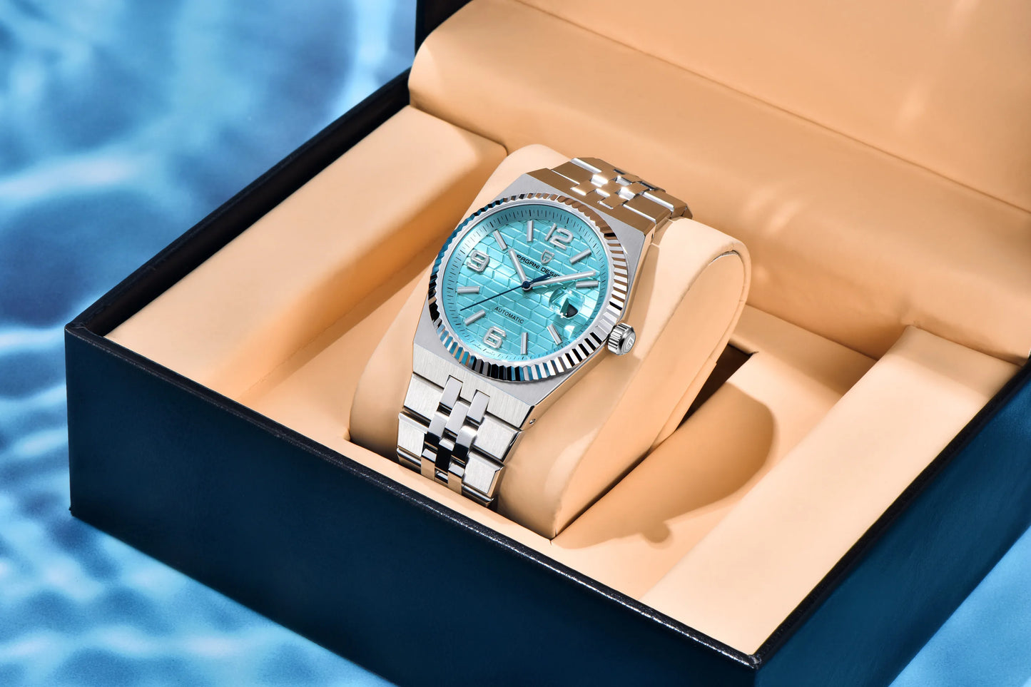 PAGANI DESIGN 3D Rhombus Dial Watches Luxury Automatic Watch Men Stainless steel Mechanical Wristwatch For Gift Box 2025 New