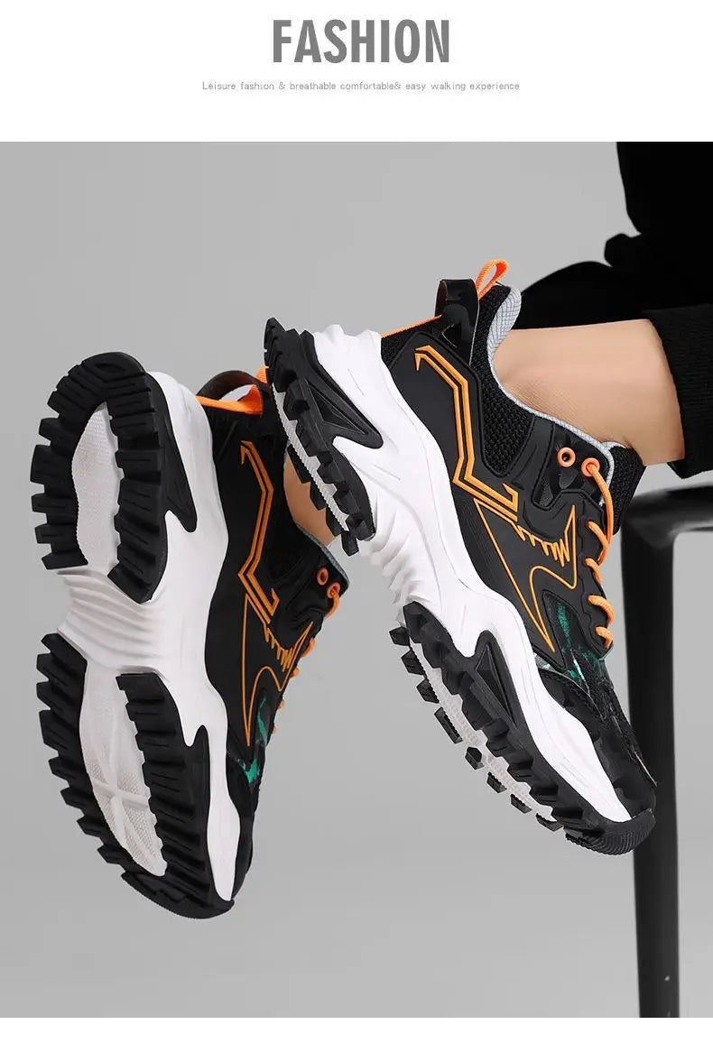 Men Sneakers Breathable Running Shoes 2025 Men Comfortable Black Casual Sneakers Outdoor Fashion Casual Shoes Zapatos De Mujer