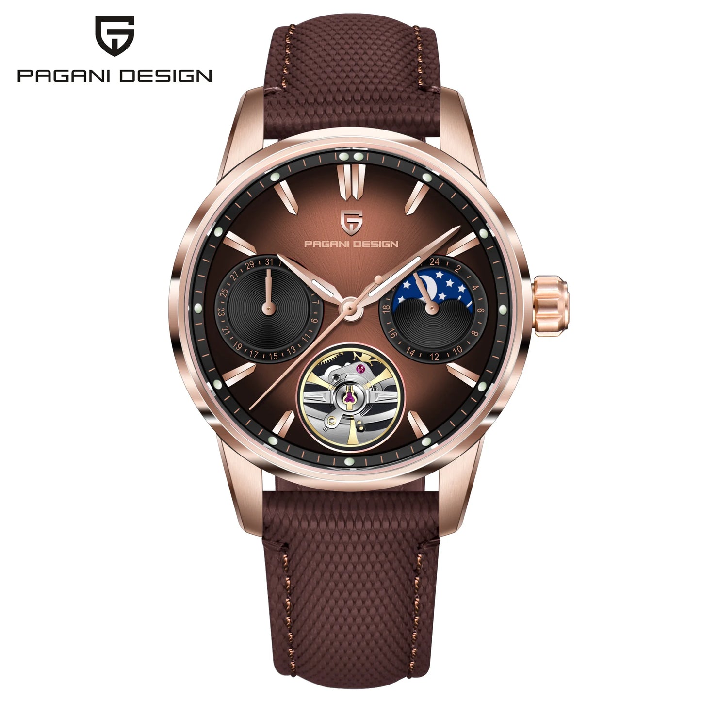 PAGANI DESIGN Men's Watch 2025 New Mechanical Watches For Man Luxury Sapphire Mirror Automatic Wristwatch Sport Waterproof Clock