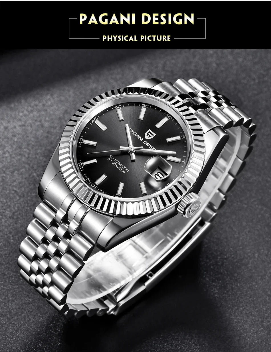 2025 New PAGANI DESIGN PD-1645 V3 Men's Mechanical Watches Business Sapphire Glass Automatic 42MM Stainless Steel Watch for Men