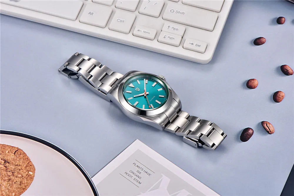 PAGANI DESIGN Men's Watches Luxury Automatic Watch for Men Green Glass Mechanical Watches AR Sapphire glass Wristwatch Men 2025