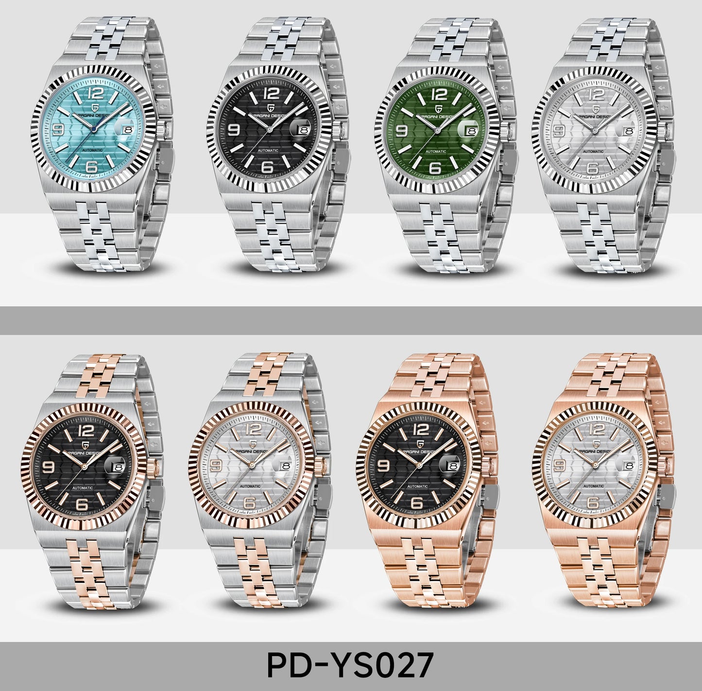 PAGANI DESIGN 3D Rhombus Dial Watches Luxury Automatic Watch Men Stainless steel Mechanical Wristwatch For Gift Box 2025 New